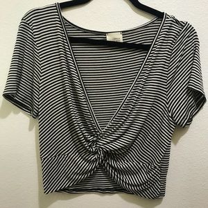 Open Front Crop Top